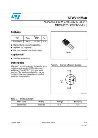  Datasheet Preview Page 1