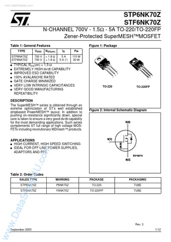  Datasheet Preview Page 1