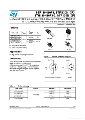  Datasheet Preview Page 1