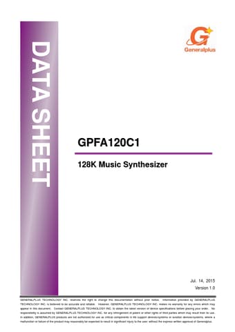  Datasheet Preview Page 1