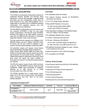  Datasheet Preview Page 1