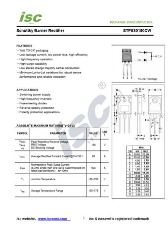  Datasheet Preview Page 1