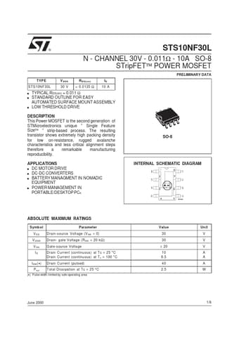  Datasheet Preview Page 1