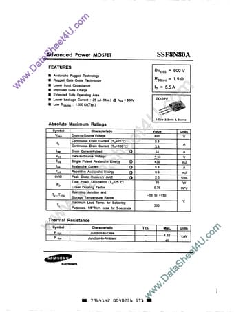  Datasheet Preview Page 1