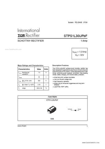 Datasheet Preview Page 1