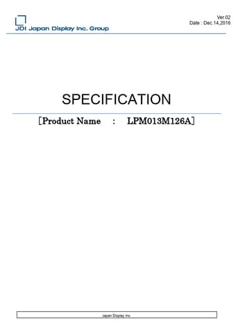  Datasheet Preview Page 1