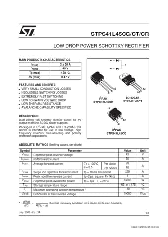 Datasheet Preview Page 1