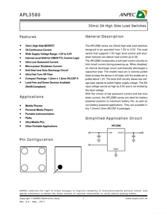  Datasheet Preview Page 1