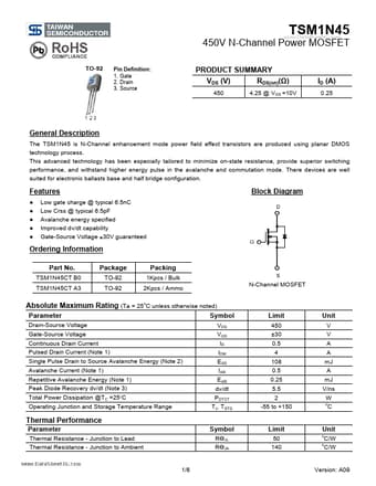  Datasheet Preview Page 1