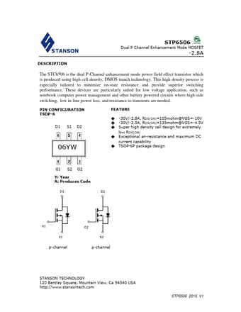  Datasheet Preview Page 1