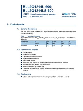  Datasheet Preview Page 1