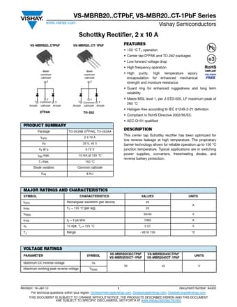  Datasheet Preview Page 1