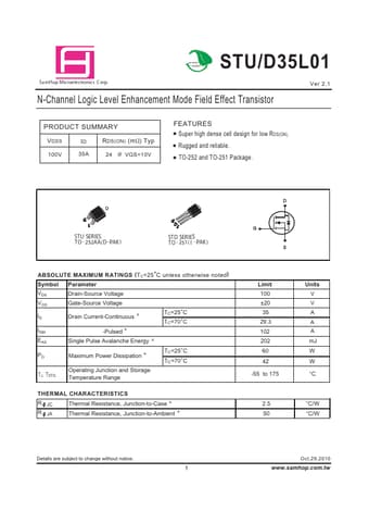  Datasheet Preview Page 1