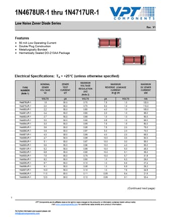 Datasheet Preview Page 1