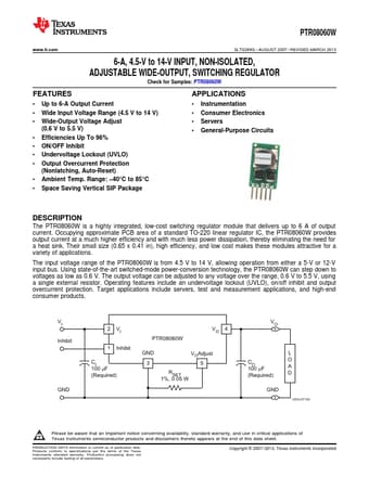  Datasheet Preview Page 1