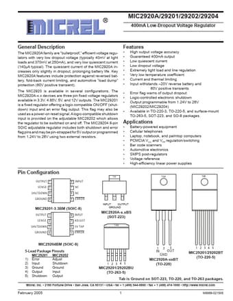  Datasheet Preview Page 1
