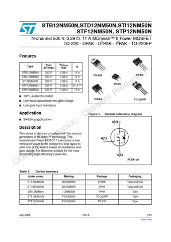  Datasheet Preview Page 1