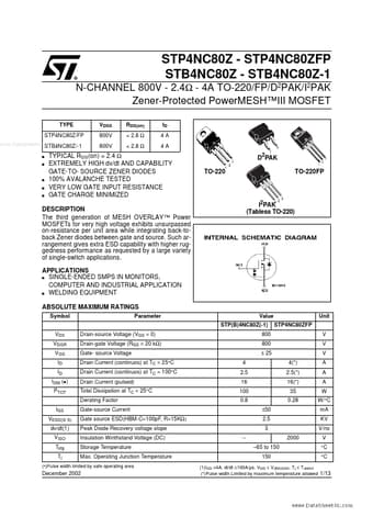  Datasheet Preview Page 1
