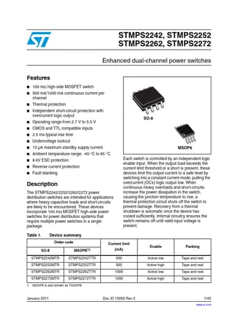  Datasheet Preview Page 1