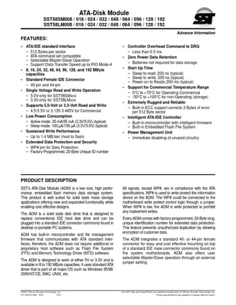  Datasheet Preview Page 1
