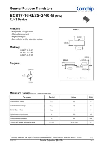  Datasheet Preview Page 1