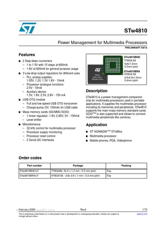  Datasheet Preview Page 1