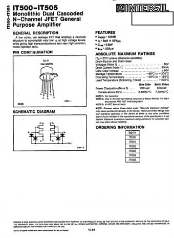  Datasheet Preview Page 1