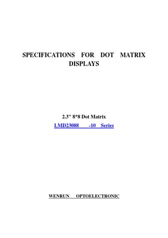  Datasheet Preview Page 1