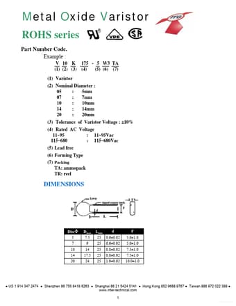  Datasheet Preview Page 1