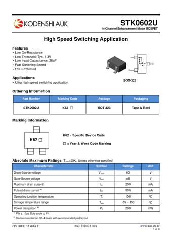  Datasheet Preview Page 1