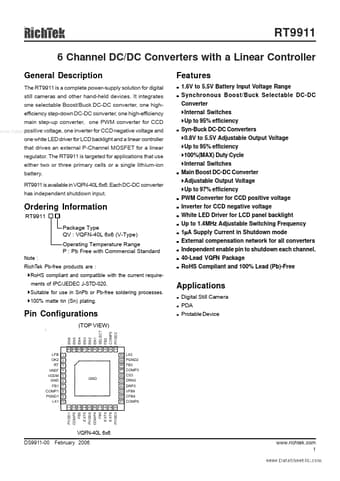  Datasheet Preview Page 1