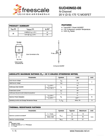  Datasheet Preview Page 1