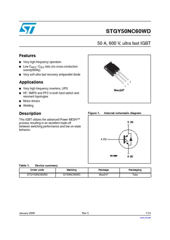  Datasheet Preview Page 1
