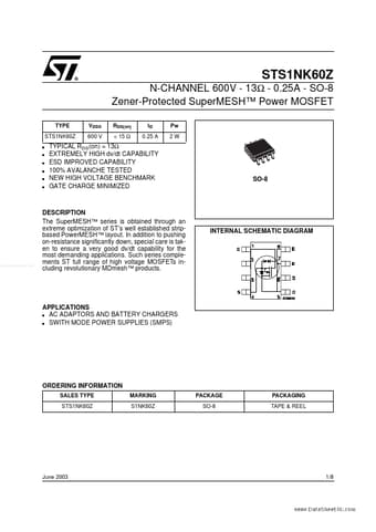  Datasheet Preview Page 1