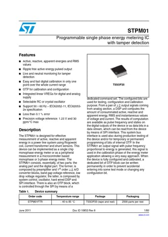  Datasheet Preview Page 1