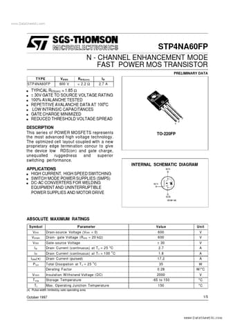  Datasheet Preview Page 1
