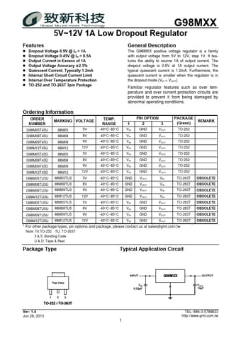  Datasheet Preview Page 1