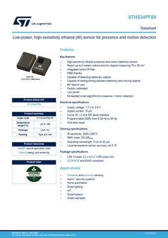  Datasheet Preview Page 1