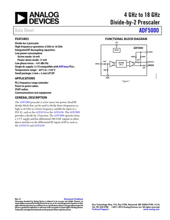  Datasheet Preview Page 1
