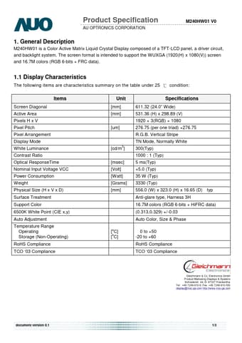  Datasheet Preview Page 1