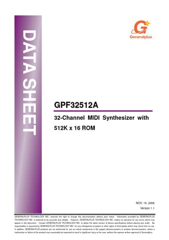  Datasheet Preview Page 1