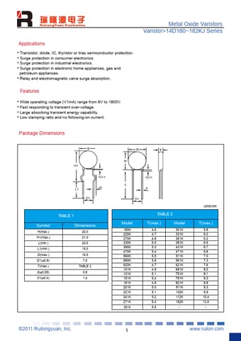  Datasheet Preview Page 1