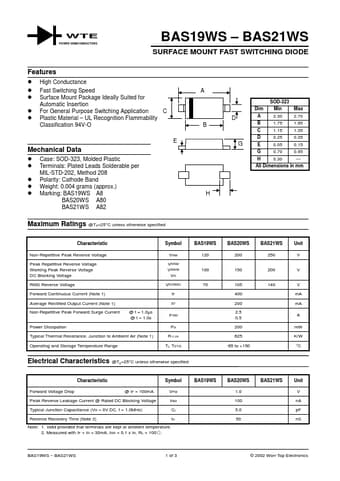  Datasheet Preview Page 1