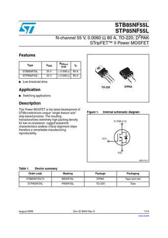  Datasheet Preview Page 1