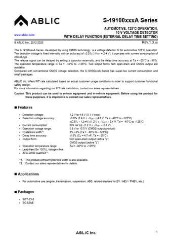  Datasheet Preview Page 1