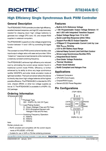  Datasheet Preview Page 1