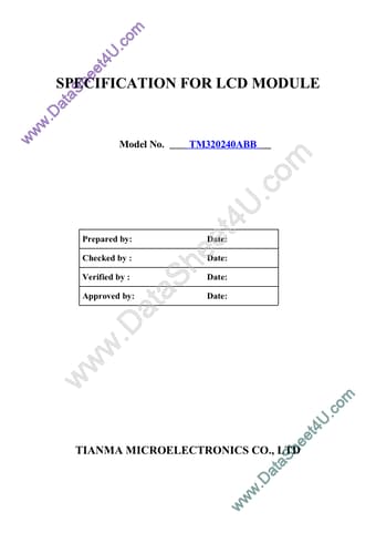  Datasheet Preview Page 1