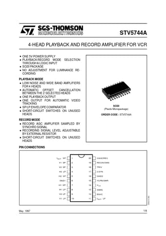  Datasheet Preview Page 1
