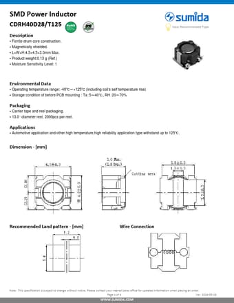 Datasheet Preview Page 1