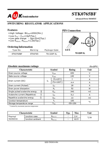  Datasheet Preview Page 1